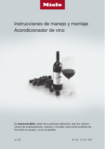 Manual de uso Miele KWT 6322 UG Vinoteca