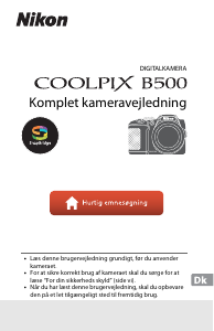 Brugsanvisning Nikon Coolpix B500 Digitalkamera