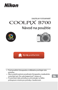 Návod Nikon Coolpix B700 Digitálna kamera
