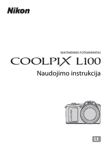 Vadovas Nikon Coolpix L100 Skaitmeninis fotoaparatas