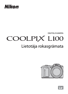 Rokasgrāmata Nikon Coolpix L100 Digitālā kamera