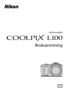 Bruksanvisning Nikon Coolpix L100 Digitalkamera