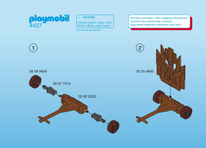 Handleiding Playmobil set 4437 Knights Barbaren met stormwand