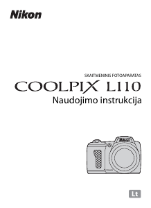 Vadovas Nikon Coolpix L110 Skaitmeninis fotoaparatas