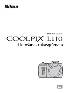 Rokasgrāmata Nikon Coolpix L110 Digitālā kamera