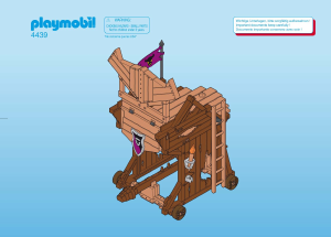 Manual Playmobil set 4439 Knights Barbarian assault tower