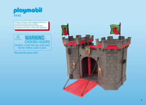 Manual Playmobil set 4440 Knights Take along castle