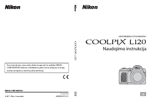 Vadovas Nikon Coolpix L120 Skaitmeninis fotoaparatas
