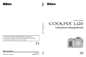 Rokasgrāmata Nikon Coolpix L120 Digitālā kamera