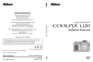 Kullanım kılavuzu Nikon Coolpix L120 Dijital kamera