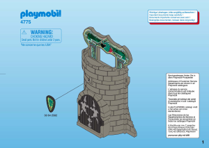 Manuale Playmobil set 4775 Knights Castello portatile dei cavalieri del drago