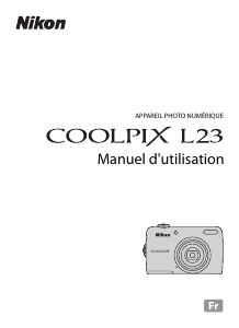 Mode d’emploi Nikon Coolpix L23 Appareil photo numérique