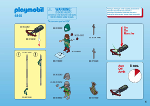 Manuale Playmobil set 4840 Knights Catapulta del drago