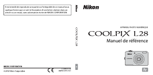 Mode d’emploi Nikon Coolpix L28 Appareil photo numérique