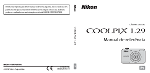 Manual Nikon Coolpix L29 Câmara digital