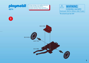 Manual de uso Playmobil set 4874 Knights Transporte del tesoro