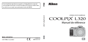 Mode d’emploi Nikon Coolpix L320 Appareil photo numérique