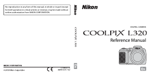 Manual Nikon Coolpix L320 Digital Camera