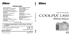 Kullanım kılavuzu Nikon Coolpix L810 Dijital kamera