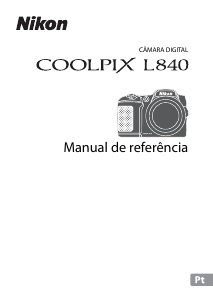 Manual Nikon Coolpix L840 Câmara digital