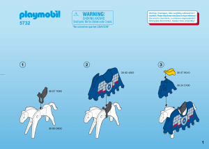 Manual de uso Playmobil set 5732 Knights El dragón negro