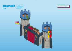 Bedienungsanleitung Playmobil set 5738 Knights Catapult Castle