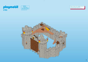 Manuale Playmobil set 5783 Knights Castello di cavaliere aquila