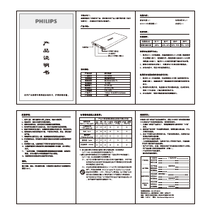 说明书 飞利浦 DLP6050 便携式充电器