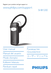 Manual de uso Philips SHB1200 Headset