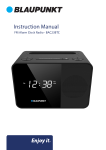 Manual Blaupunkt BAC23BTC Alarm Clock Radio