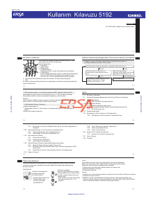 Kullanım kılavuzu Casio 5192 Hareket