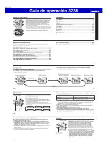 Manual de uso Casio 3238 Aparato de relojería