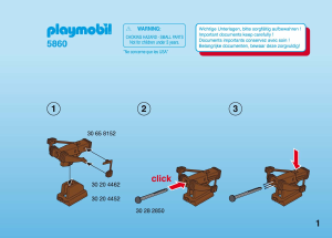 Manuale Playmobil set 5860 Knights Cavalieri con la balestra