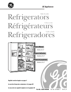 Mode d’emploi GE TFX22PRXBAA Réfrigérateur combiné