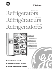 Manual GE TFX27PPBABB Fridge-Freezer
