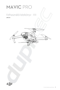 Használati útmutató DJI Mavic Pro Drón