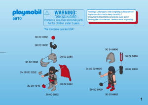 Manual de uso Playmobil set 5910 Knights Caballeros y ballista