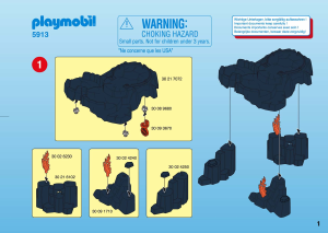 Manuale Playmobil set 5913 Knights Carro di attacco