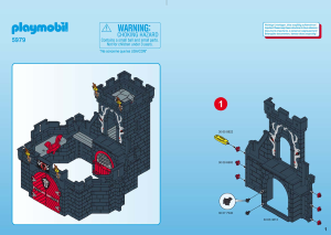 Manual de uso Playmobil set 5979 Knights Castillo