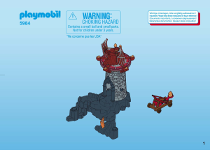 Manual de uso Playmobil set 5984 Knights Caballeros y dragón