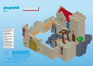 Manual Playmobil set 6000 Knights Lion knights castle