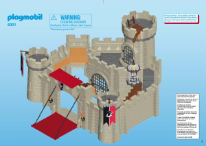 Mode d’emploi Playmobil set 6001 Knights Citadelle des chevaliers de l'aigle