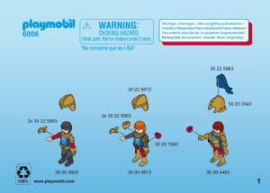 Handleiding Playmobil set 6006 Knights Verkenners van de leeuwenridders