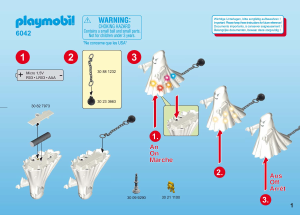 Mode d’emploi Playmobil set 6042 Knights Fantôme avec led multicolore