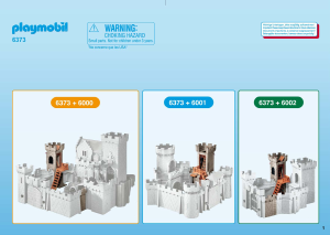 Manuale Playmobil set 6373 Knights Torre addizionale castello