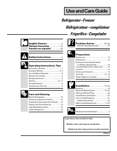 Manual de uso GE TPG24BFZCWW Frigorífico combinado