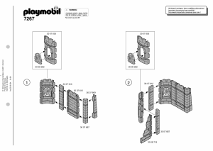 Manuale Playmobil set 7267 Knights Rovine del castello