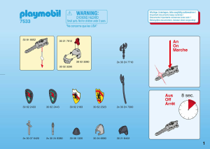 Manual Playmobil set 7533 Knights Knights Accessories