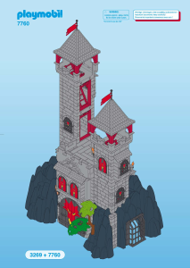 Manual de uso Playmobil set 7760 Knights Torre de expansión para fortaleza