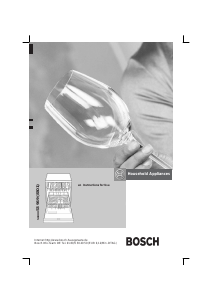 Manual Bosch SGE09A05 Dishwasher